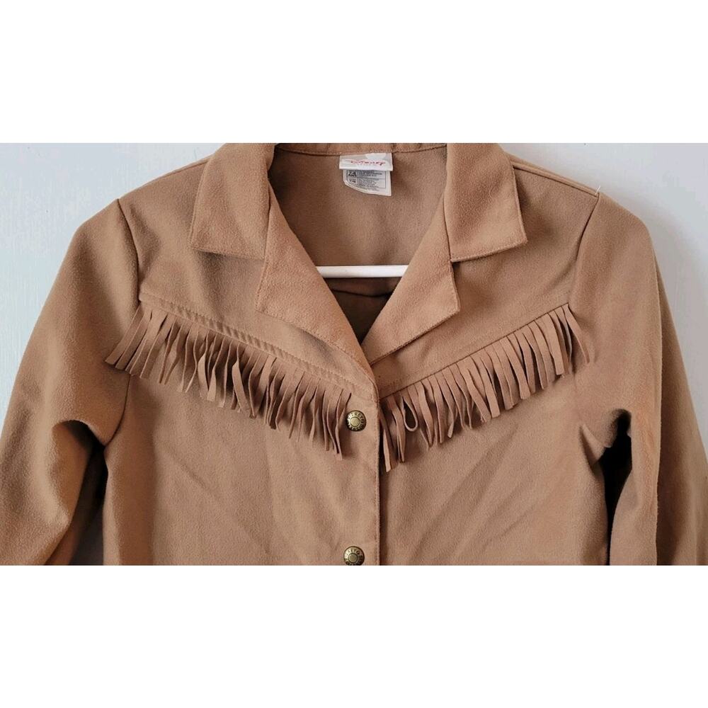 Disney Toy Story Jessie Girls Sz. 7/8 Camel Color Jacket Snap Closure Costume - Picture 4 of 8